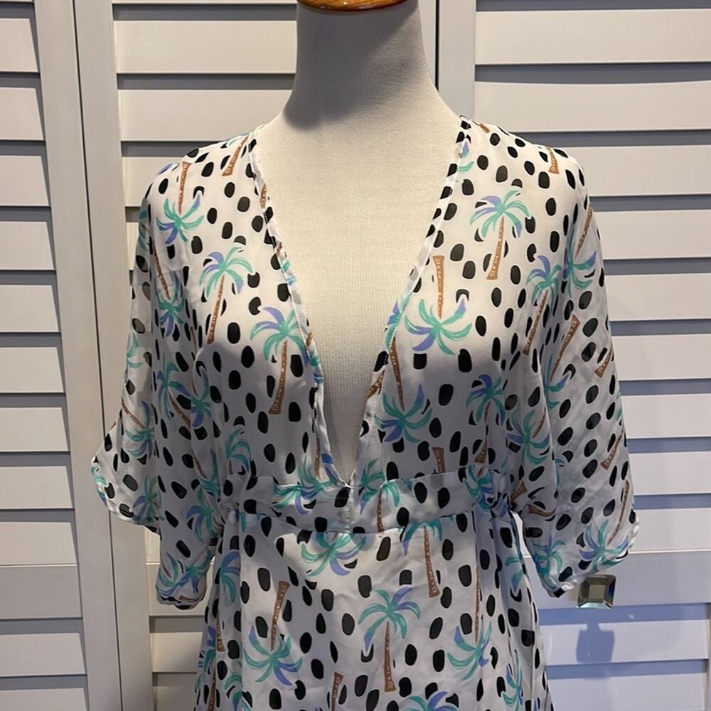 Miken Swim NWT Tropical Beach Coverup - Picture 2 of 6